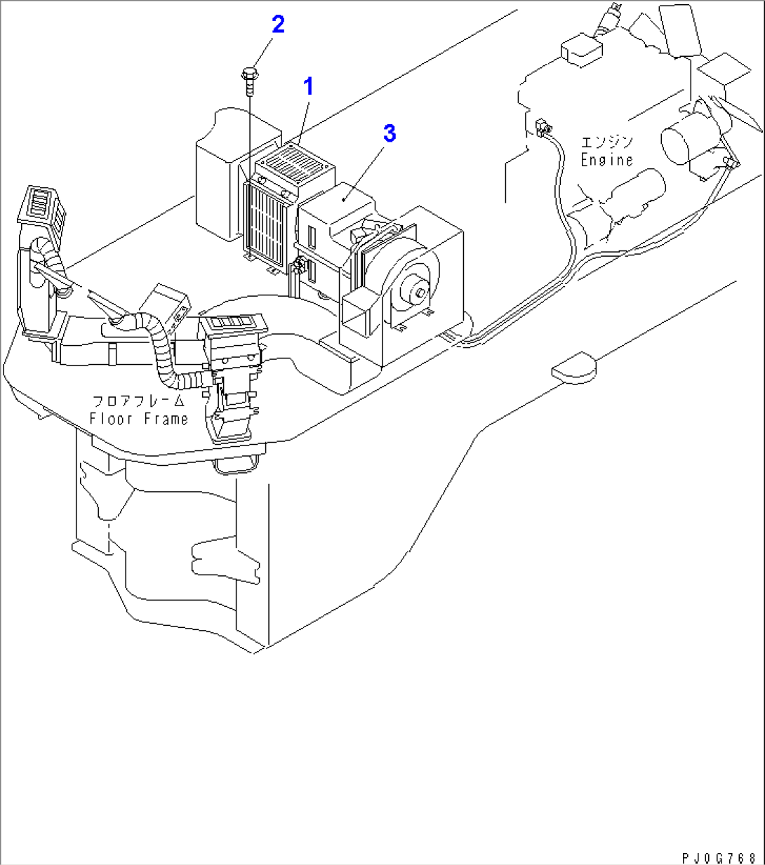 FLOOR (HEATER UNIT)(#64225-)