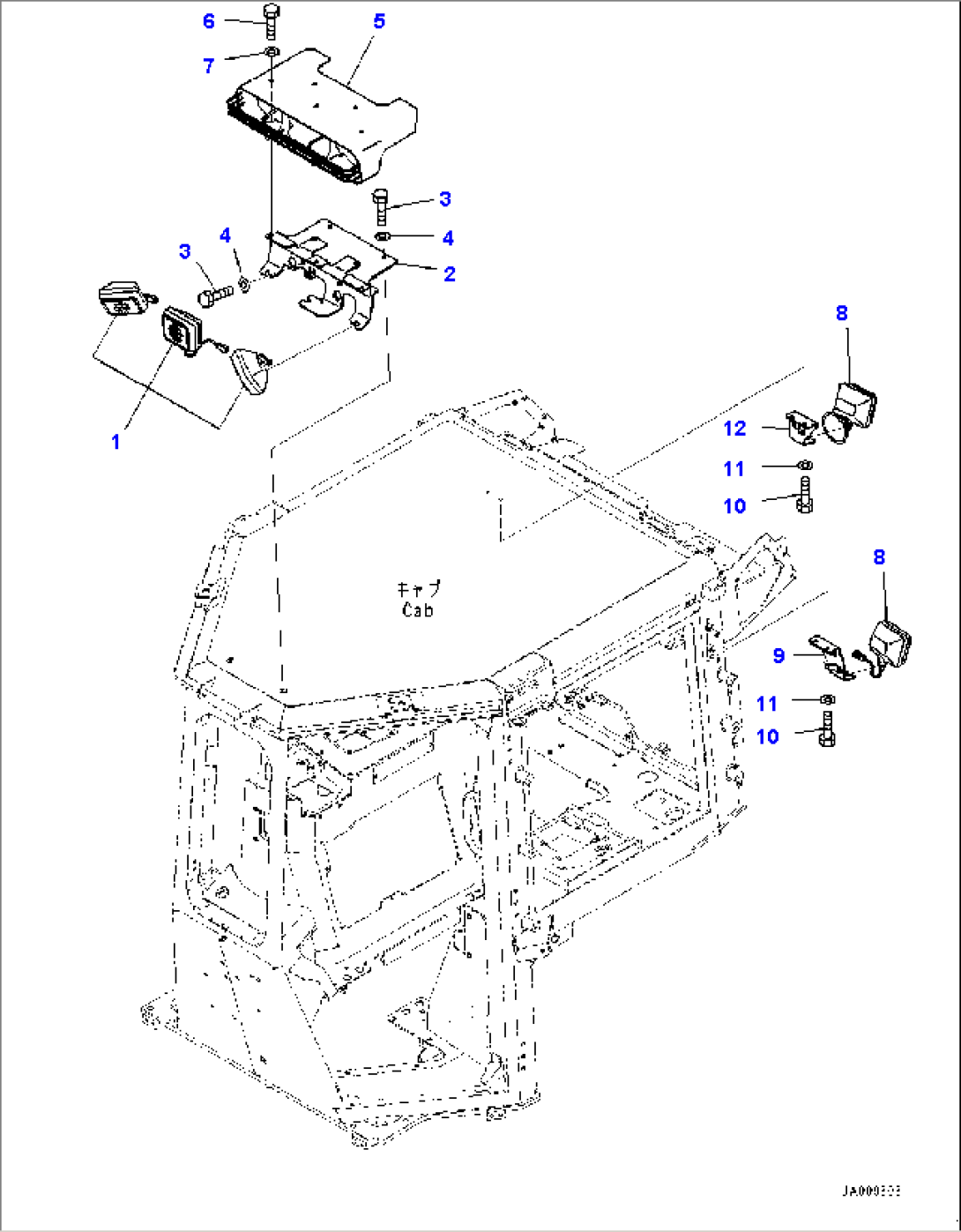 Cab, Working Lamp