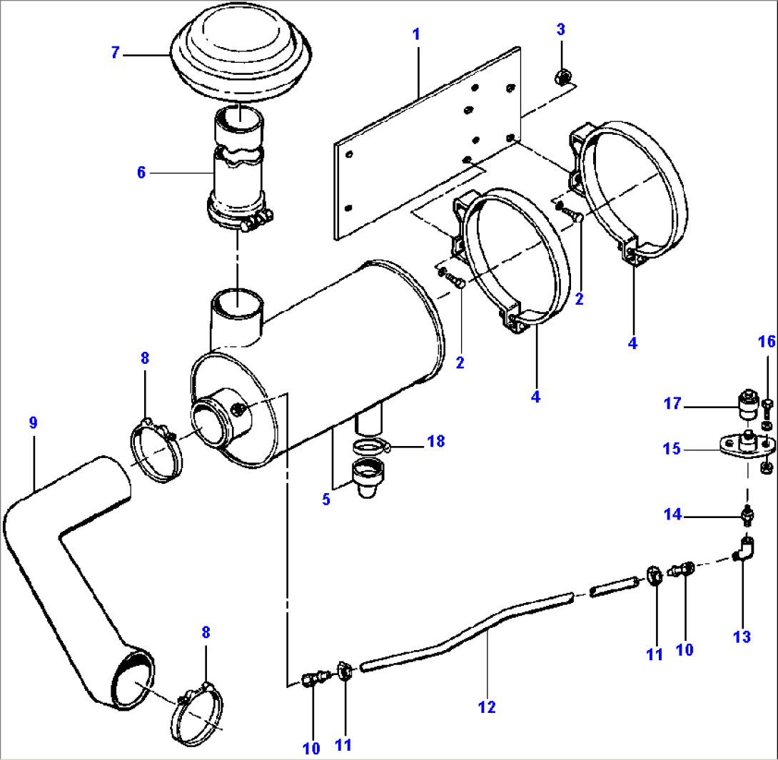 AIR INTAKE SYSTEM S/N 202487 AND UP