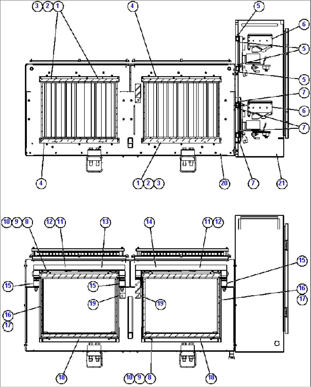 RETARDING GRID ASSEMBLY - 7 STEP - 1 (PC2158)