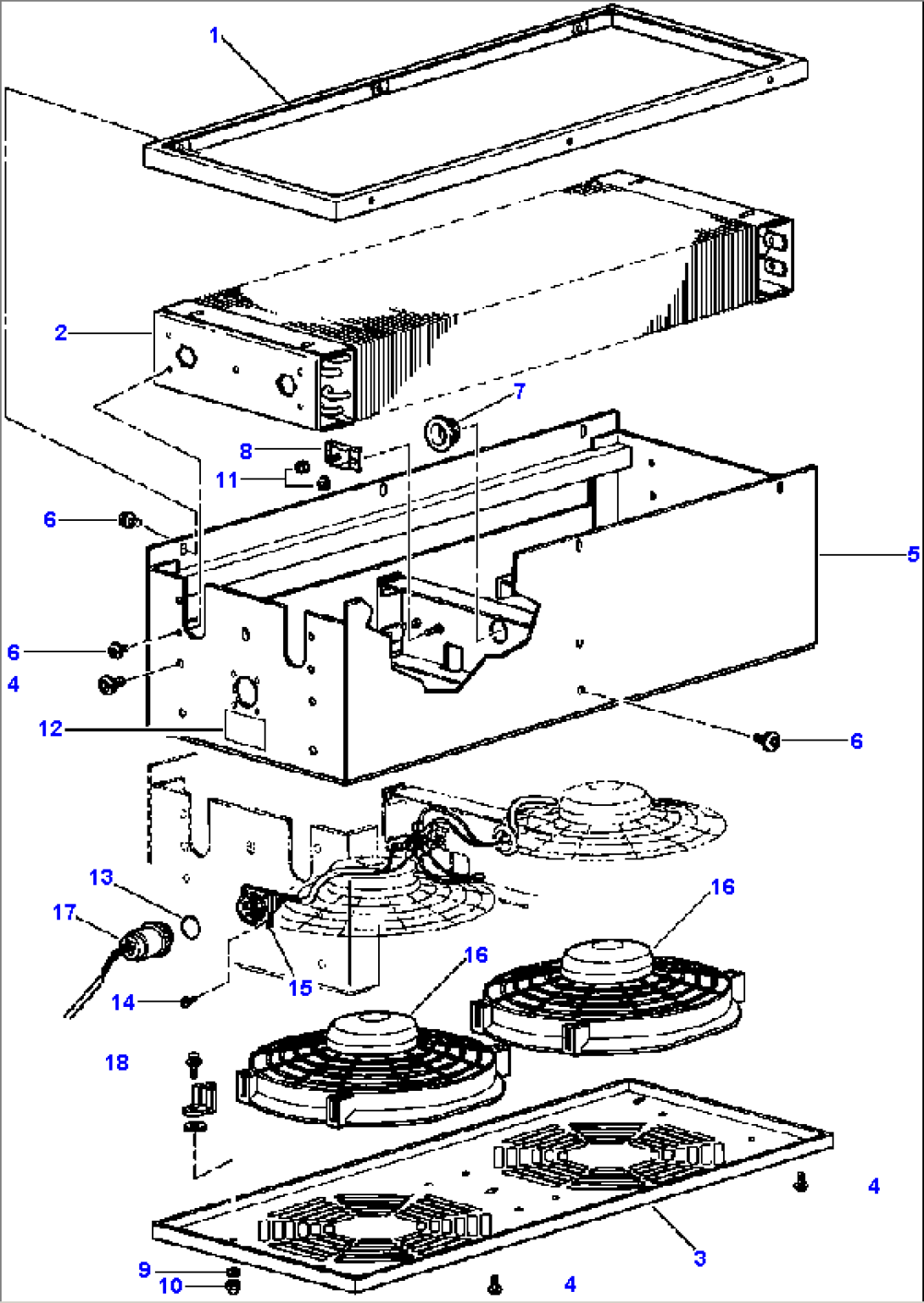 AIR CONDITIONER - S/N 5086 CONDENSER ASSEMBLY - EAGLE