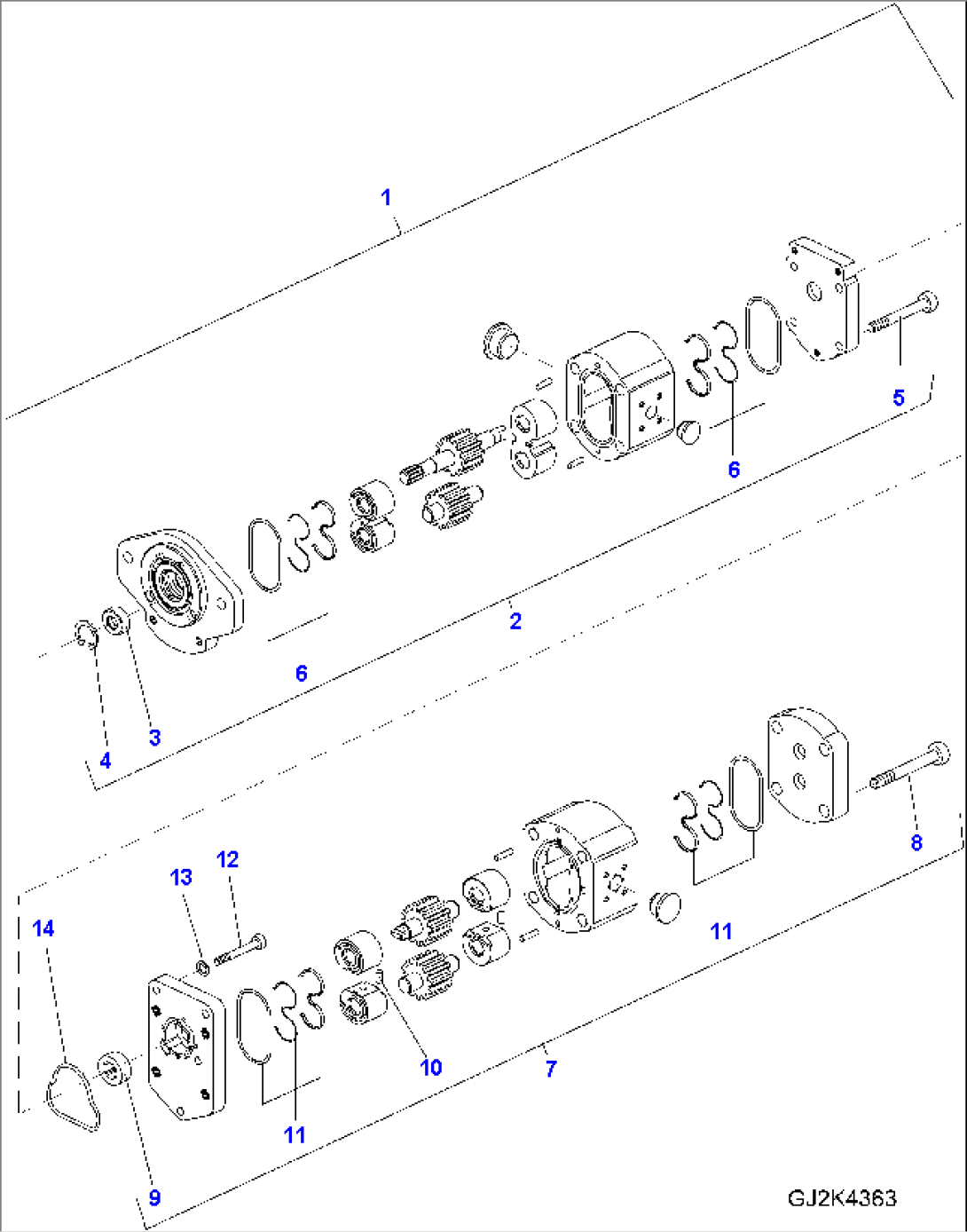 PUMPS FOR HYDRAULIC SYSTEM