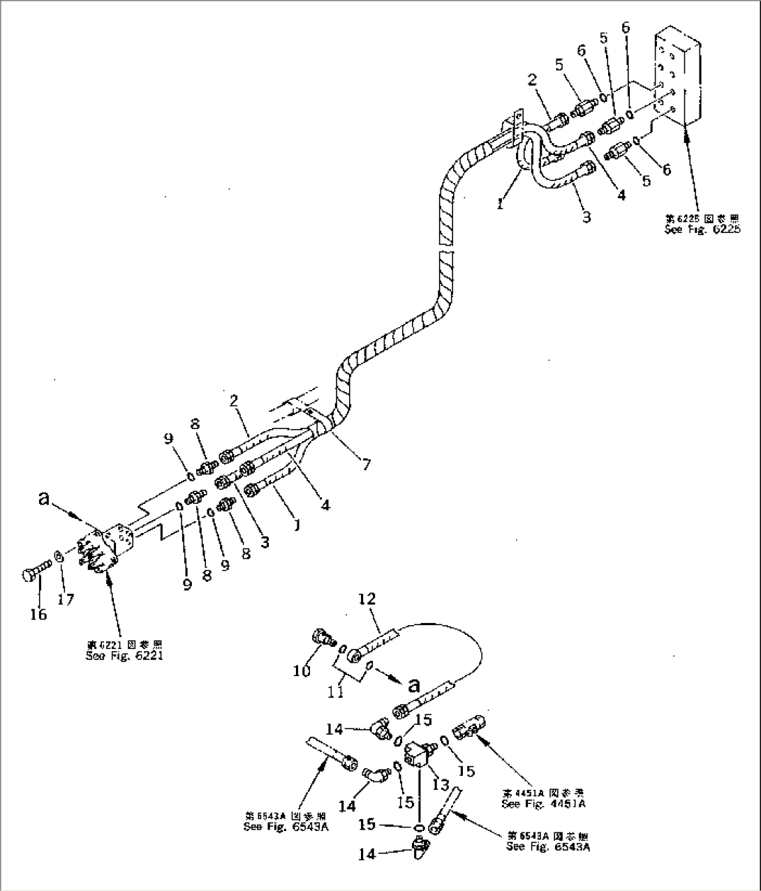 PPC VALVE PIPING (TRAVEL PPC VALVE T/FROM SHUTTLE VELVE) (FOR WRIST CONTROL)(#36614-)
