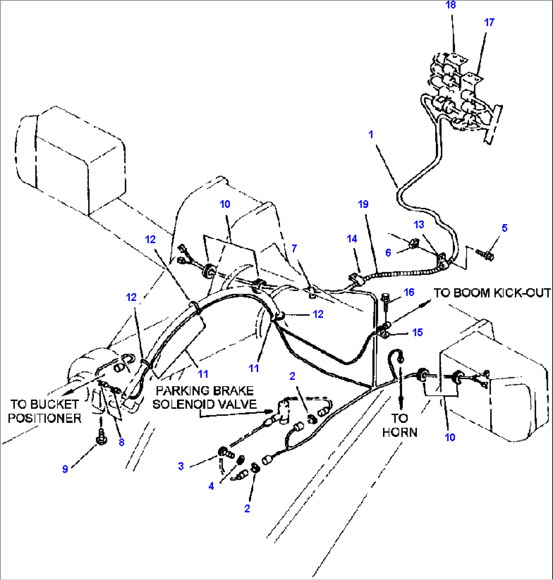 FIG NO. 1511 ELECTRICAL SYSTEM FRONT FRAME LINE