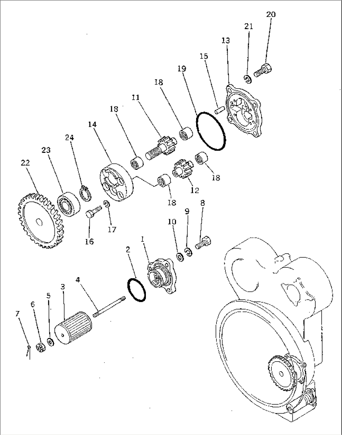 TORQUE CONVERTER OIL PUMP AND FILTER