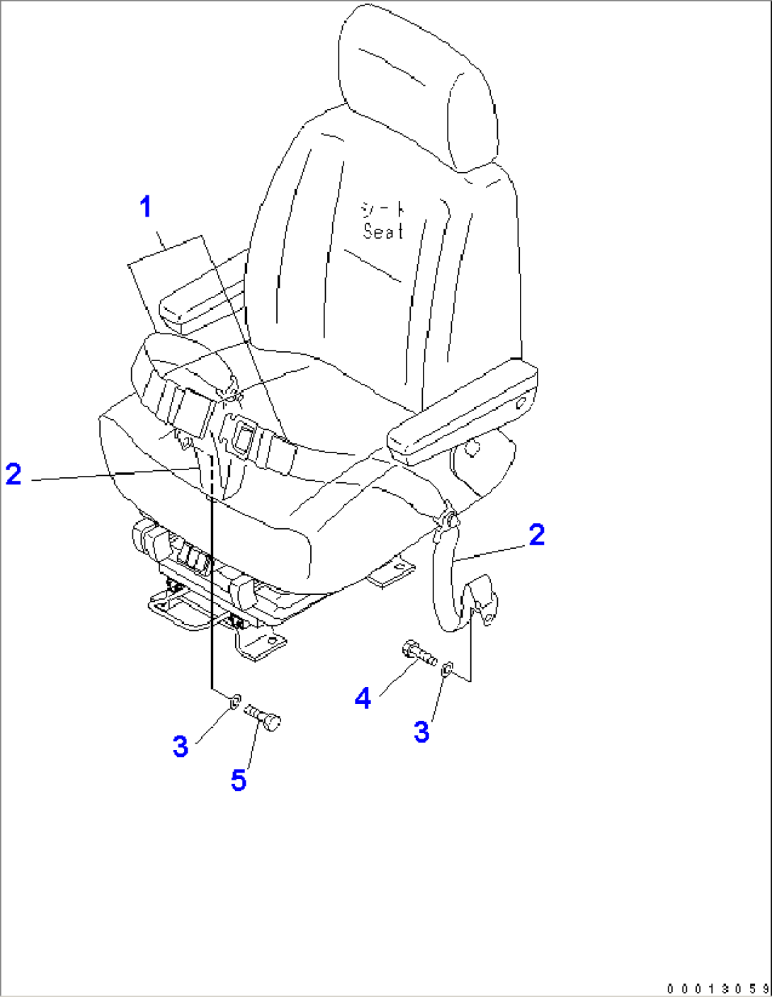 SEAT BELT (78 MM) (KAB)