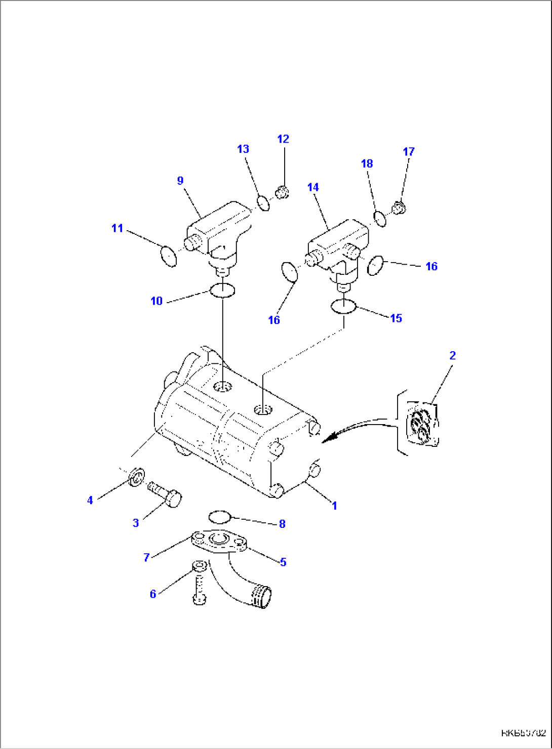HYDRAULIC PUMP (CONNECTING PARTS)