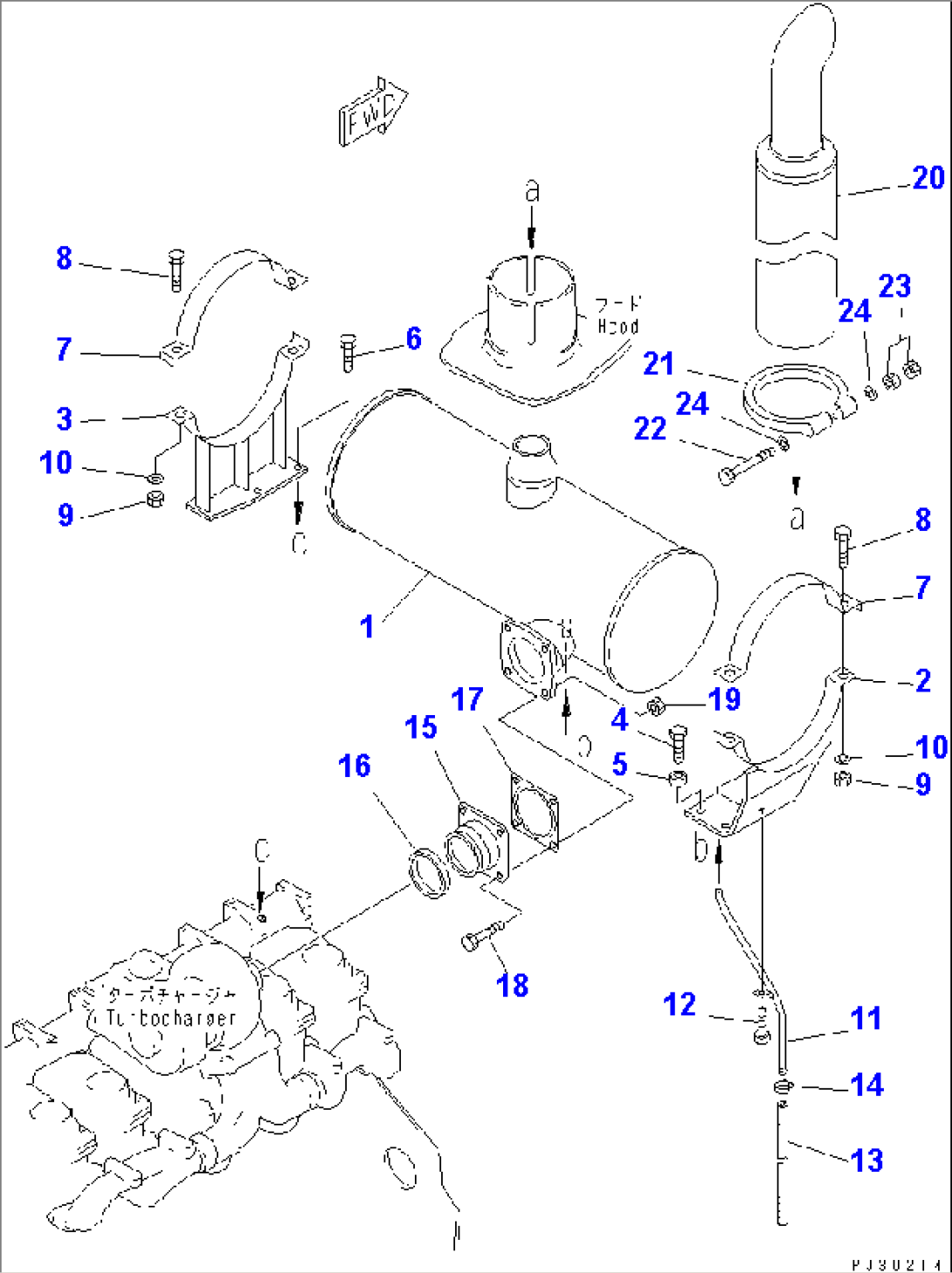 MUFFLER AND MOUNTING