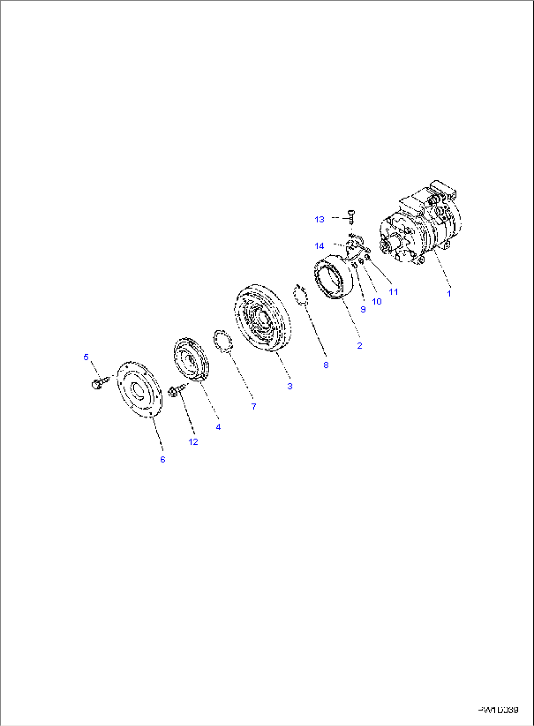 AIR CONDITIONER UNIT, INNER PARTS, AIR COMPRESSOR