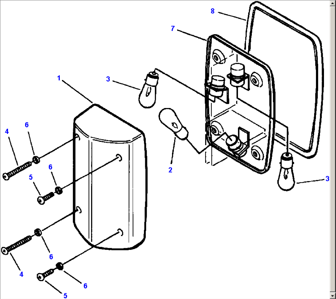 FIG NO. 1501C R.H. TURN SIGNAL AND PARKING LIGHT