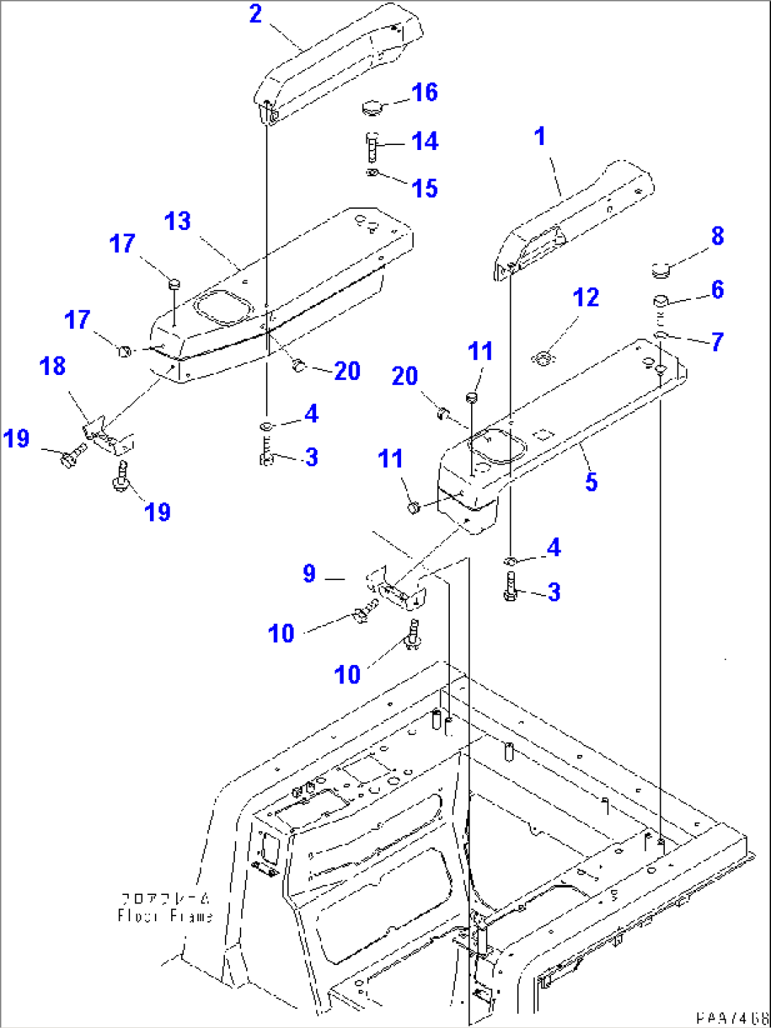 ARM REST COVER (UPPER)(#50001-50200)