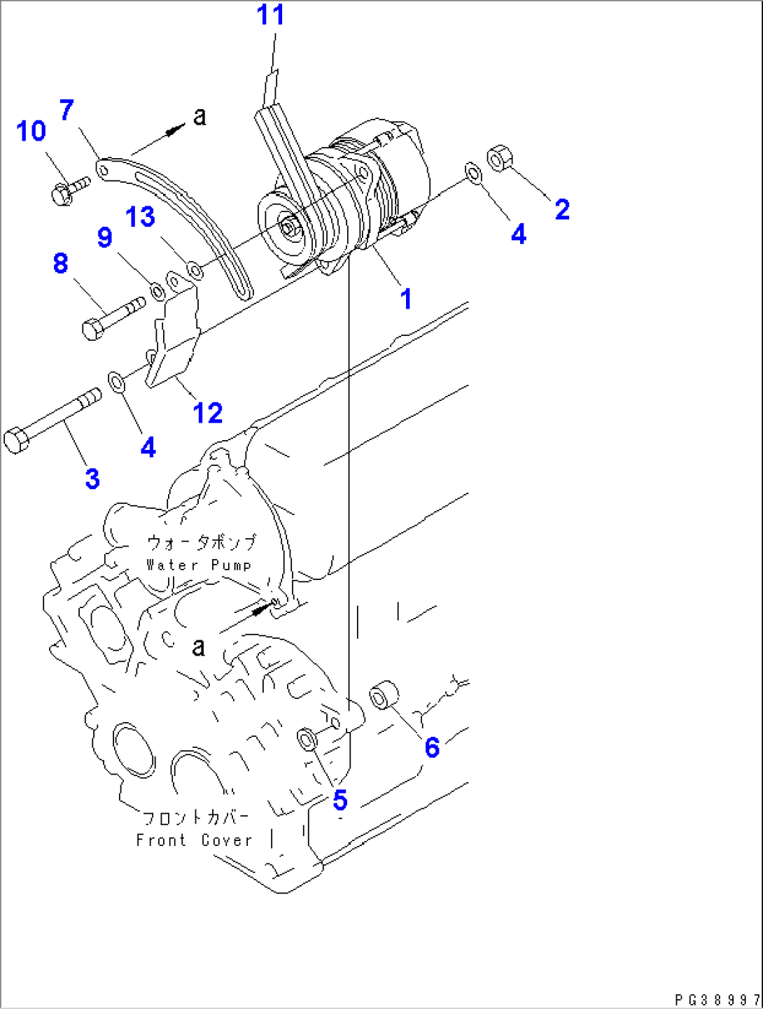 ALTERNATOR MOUNTING (25A)