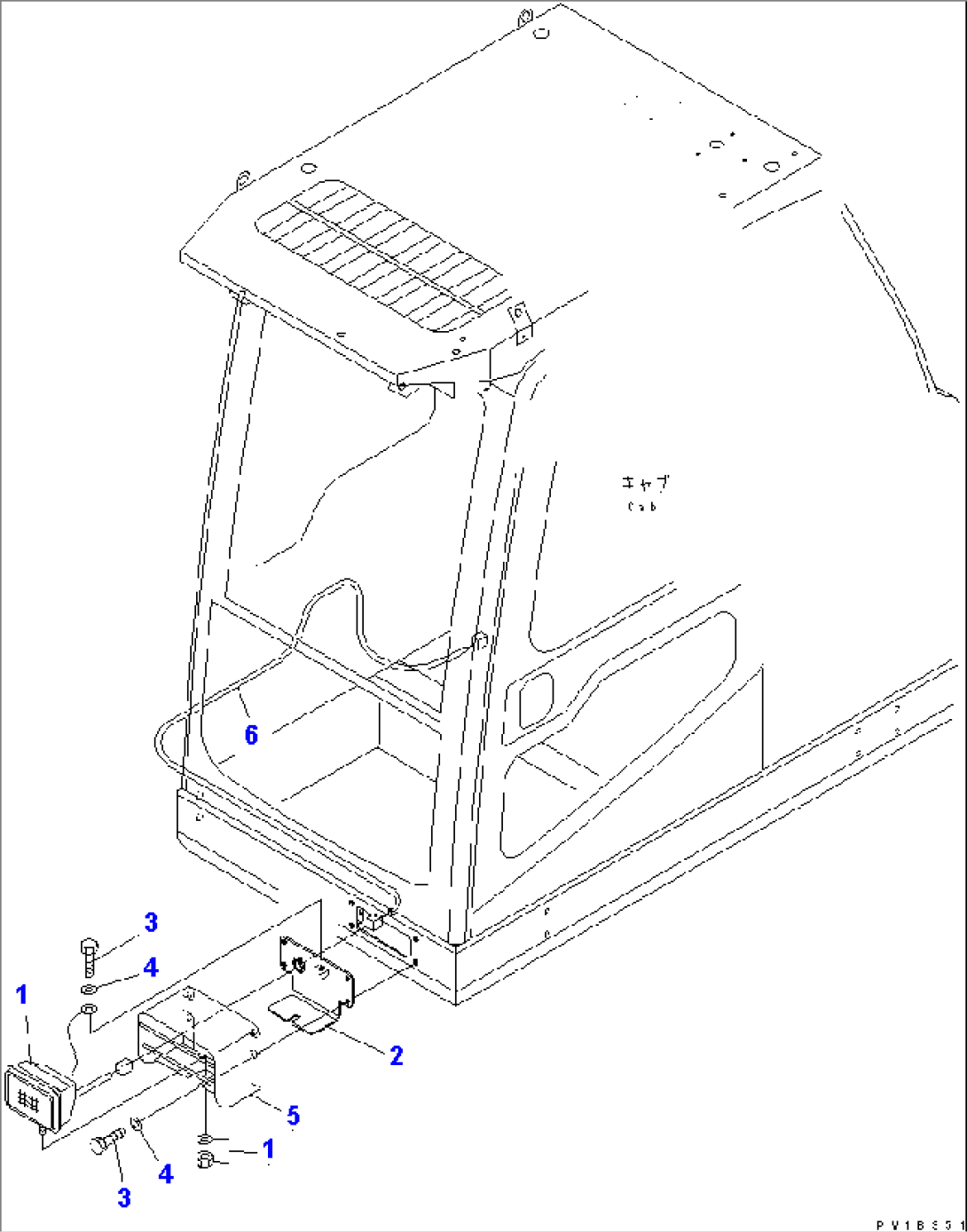LOWER L.H. DECK LAMP(#11001-)