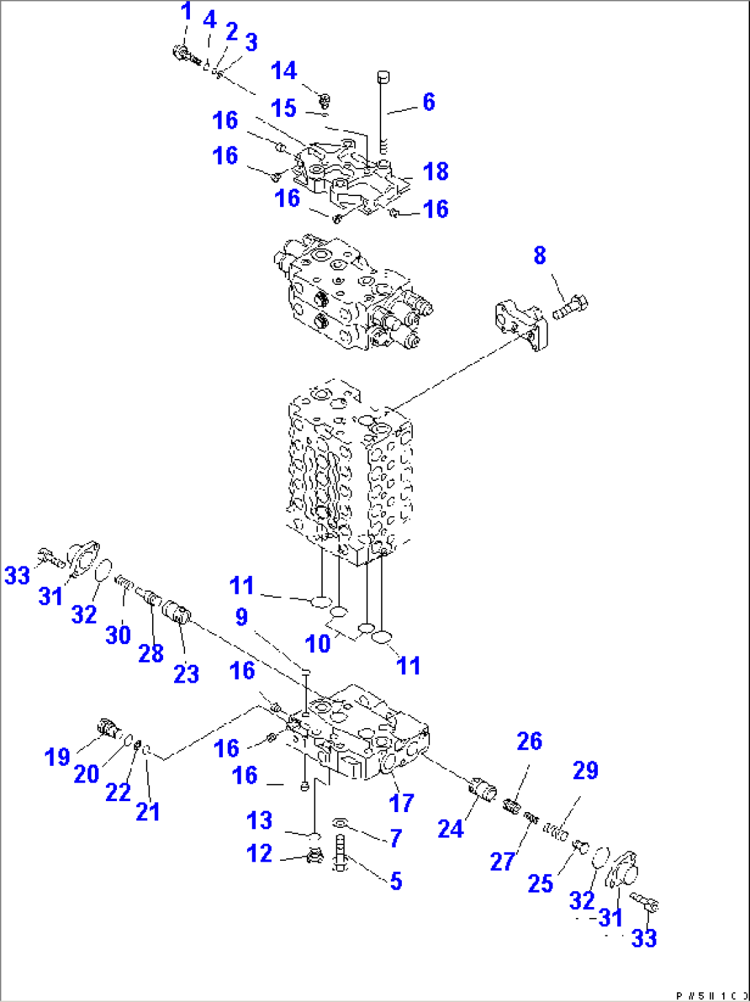 MAIN VALVE (2-ACTUATOR) (5/12)(#K30545-K35000)