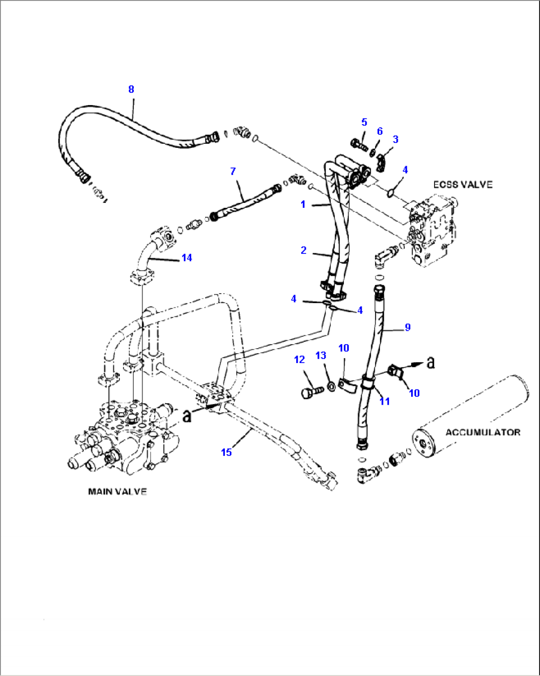 H4200-15A1 HYDRAULIC PIPING ECSS PIPING