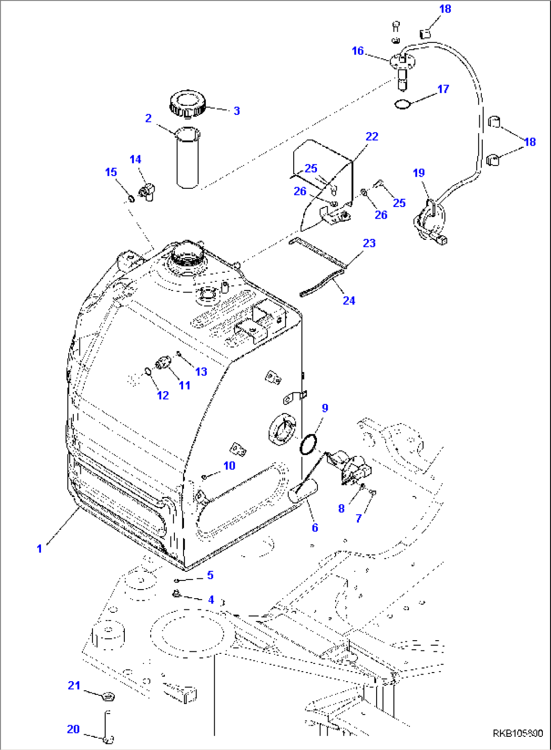 FUEL TANK, REFUELING PUMP