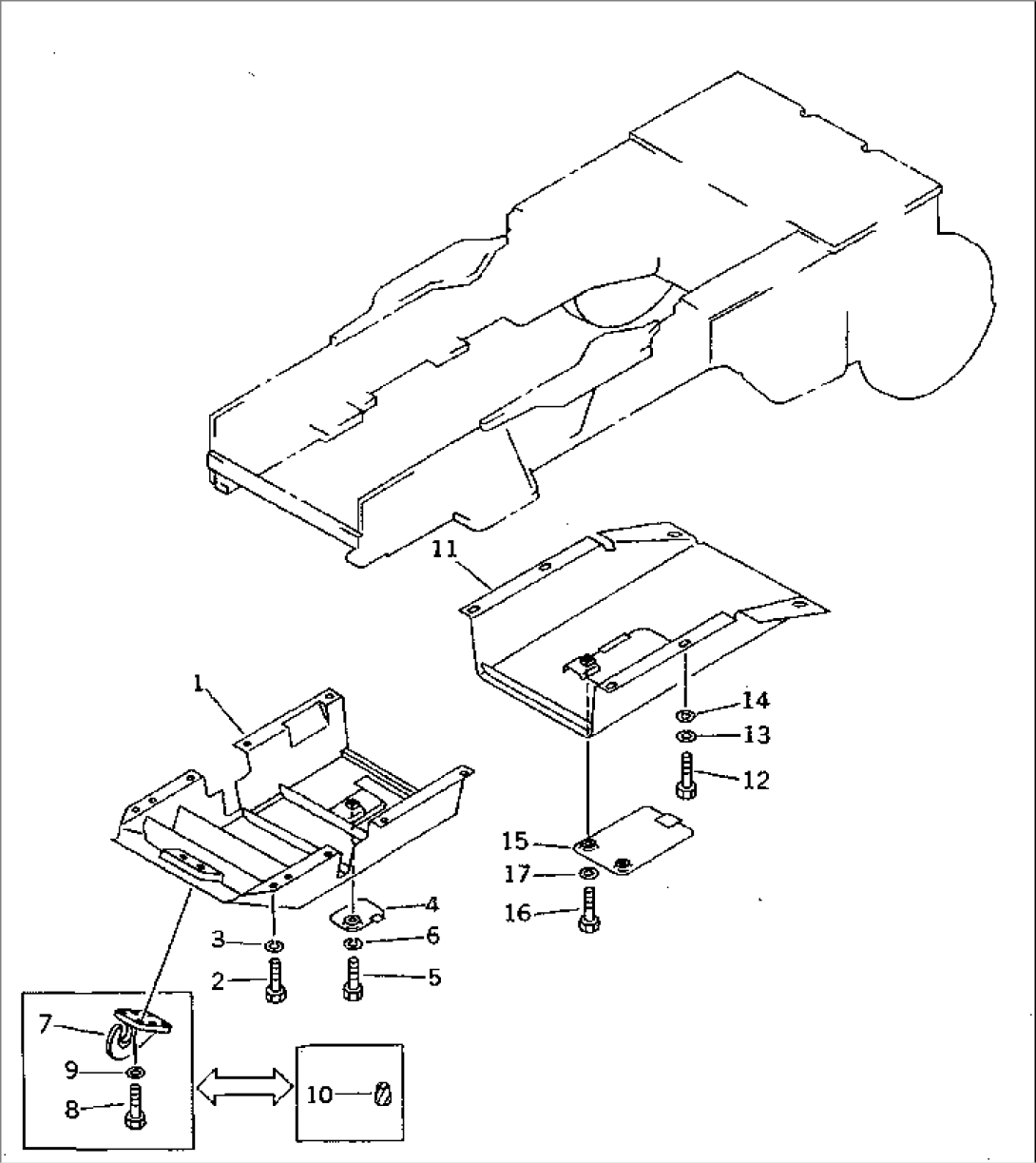 UNDER GUARD (WITH FRONT PULL HOOK)(#45001-47616)