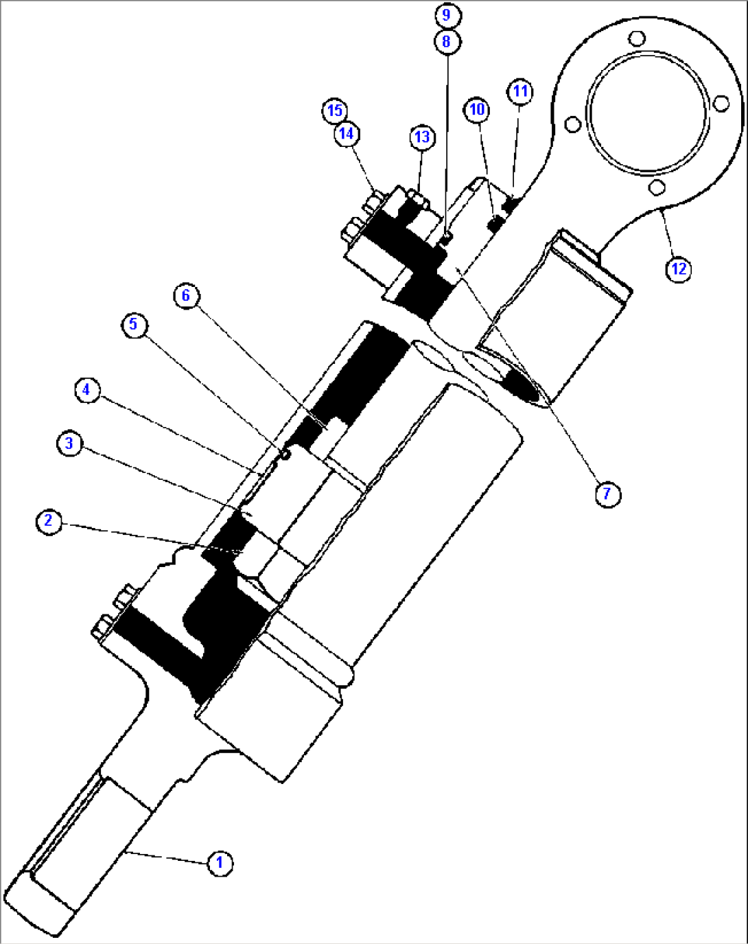 STEERING CYLINDER ASSEMBLY (TZ5788)