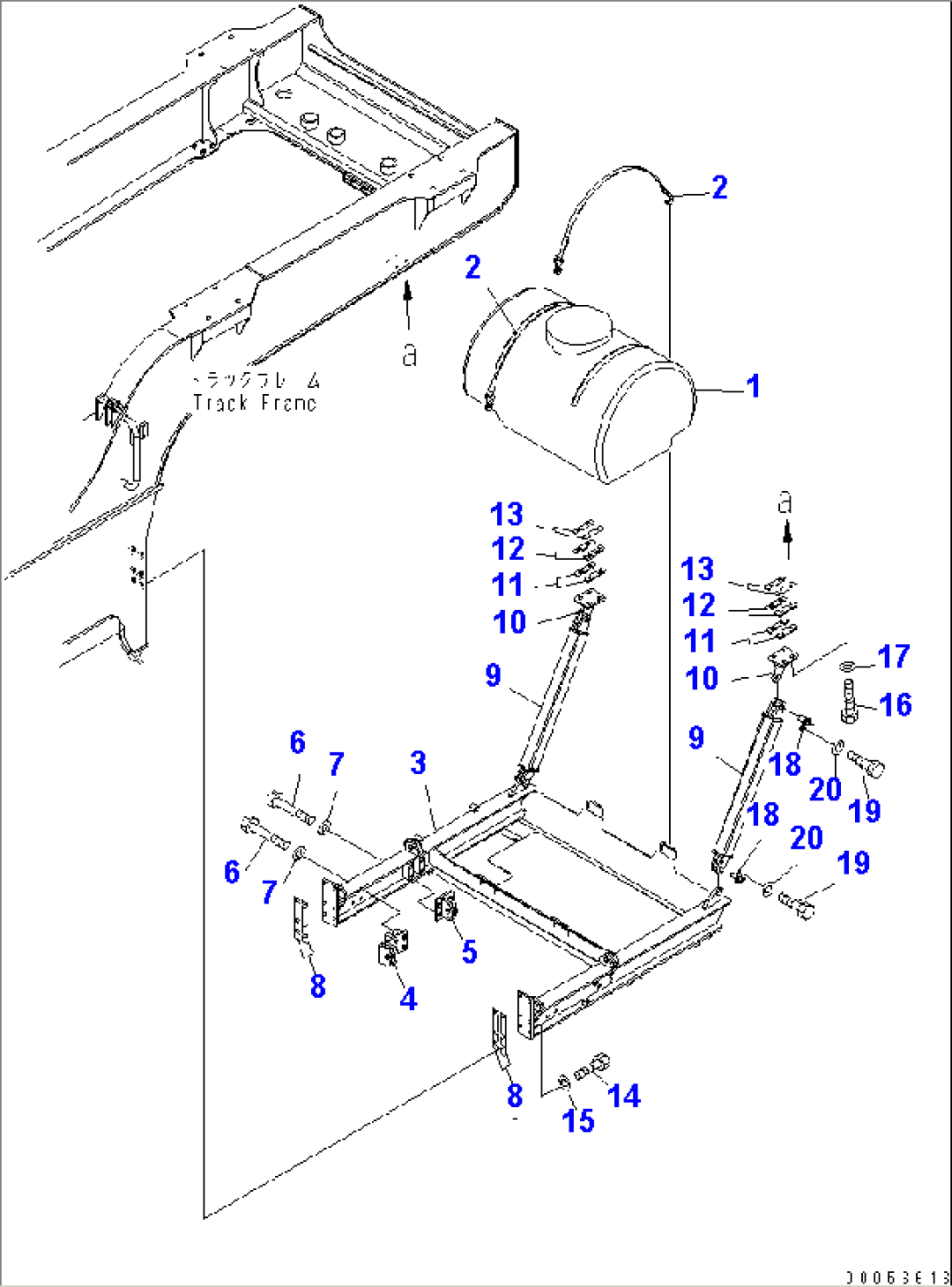 WATER TANK AND PUMP (TANK AND BRACKET)(#1325-)