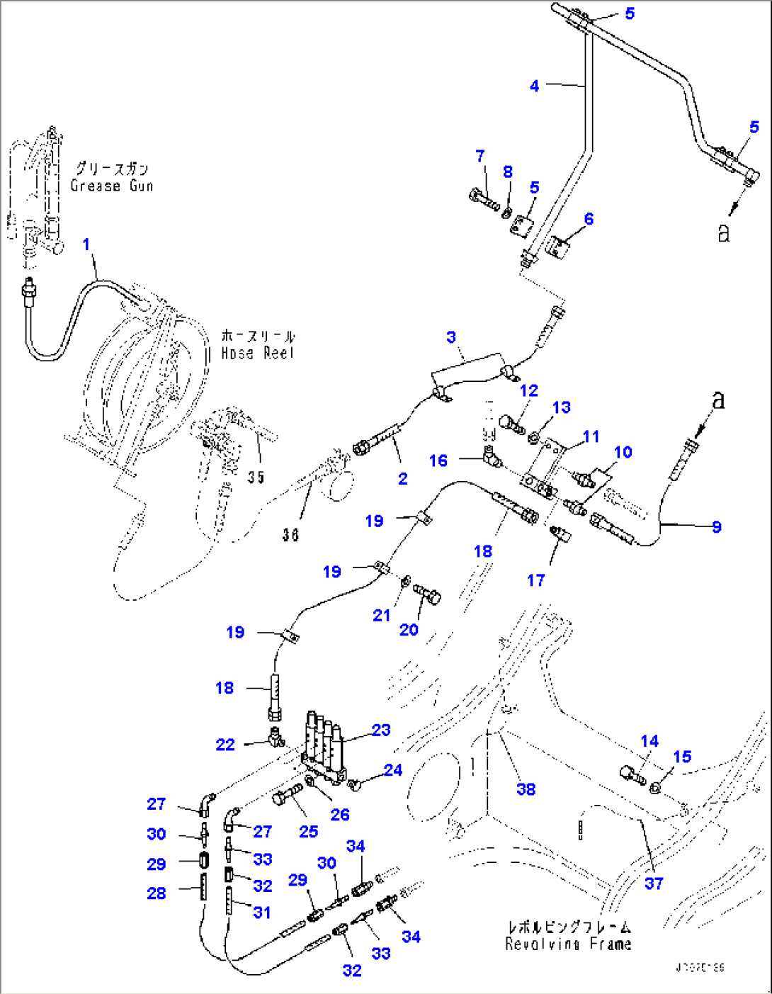 Auto-greasing System, Main Piping (#35201-)