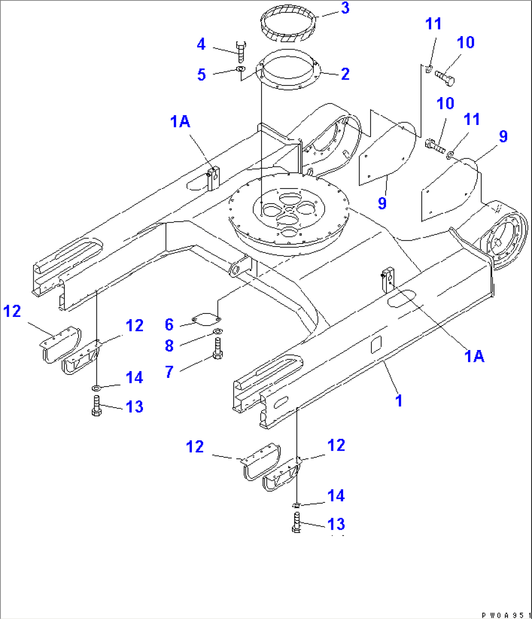 TRACK FRAME (SWAMP SPEC.)(#48880-)