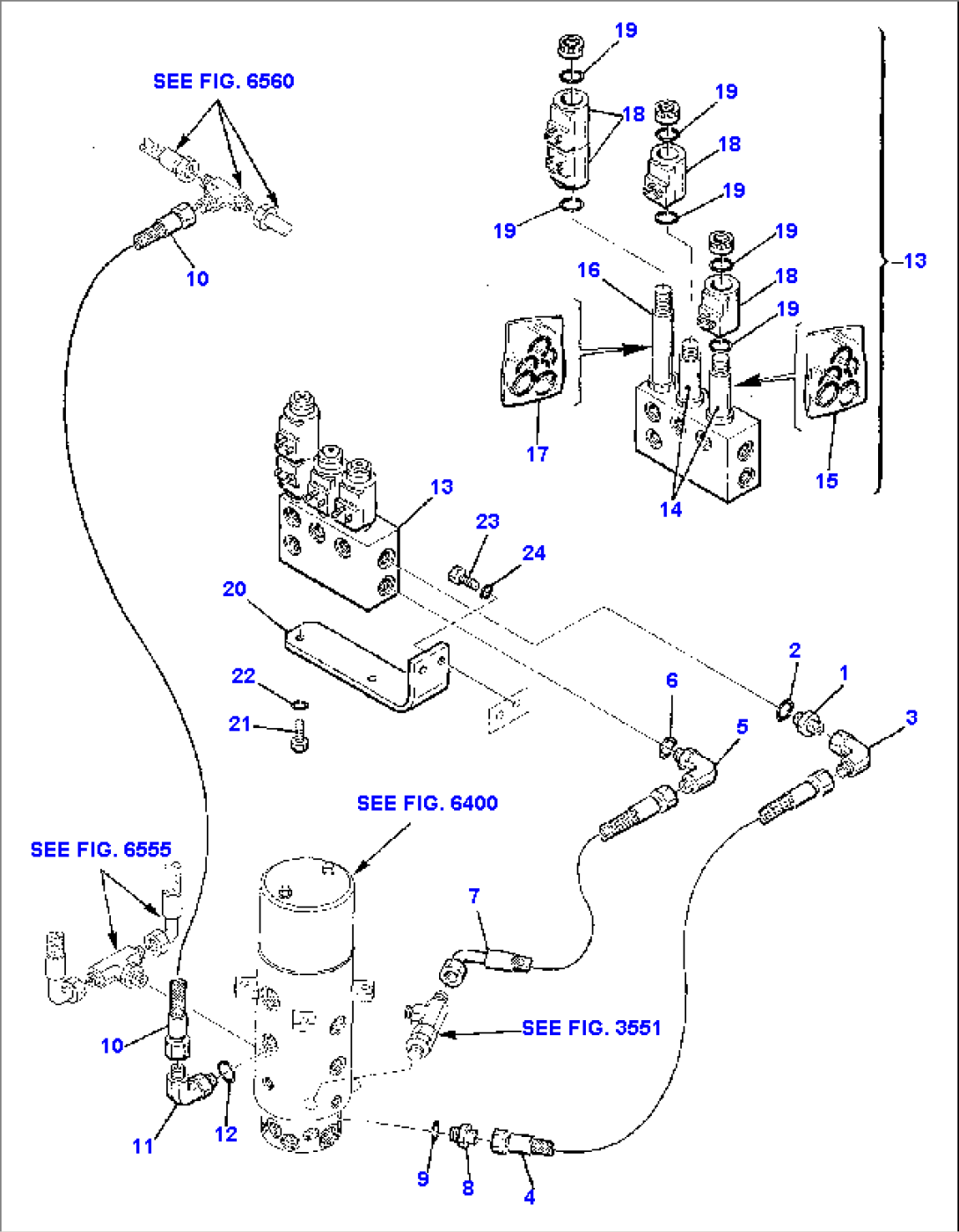 HYDRAULIC PIPING (PPC PIPING)(CHASSIS SIDE)