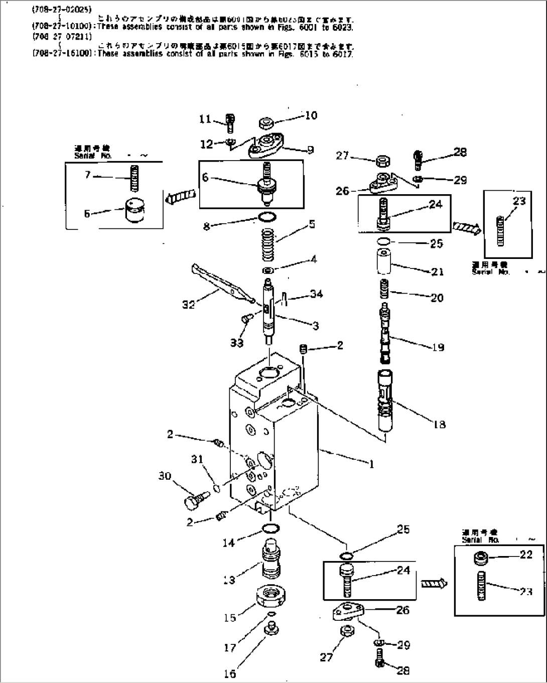 SERVO VALVE¤ REAR (2/3) (WITH 3-STAGE SELECTOR MODE OLSS)