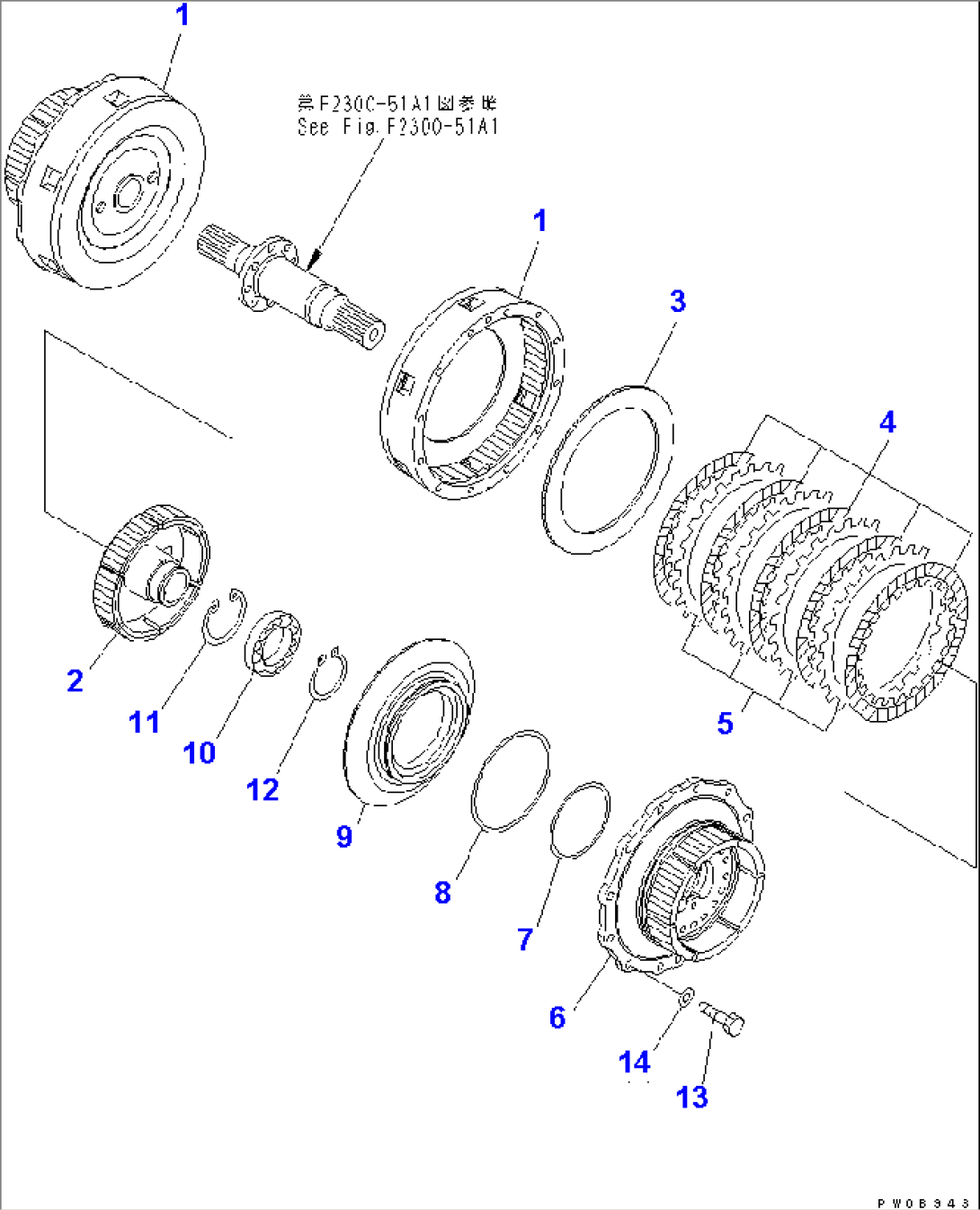 CLUTCH AND BRAKE (CLUTCH AND BRAKE) (1/2)(#4001-)