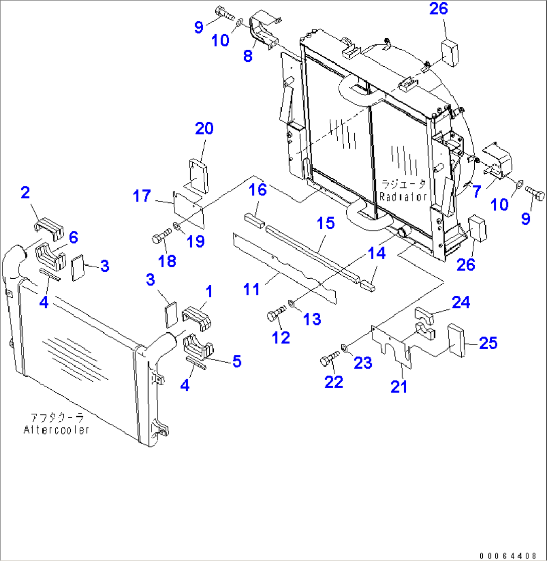 RADIATOR (BAFFLE)(#7001-)