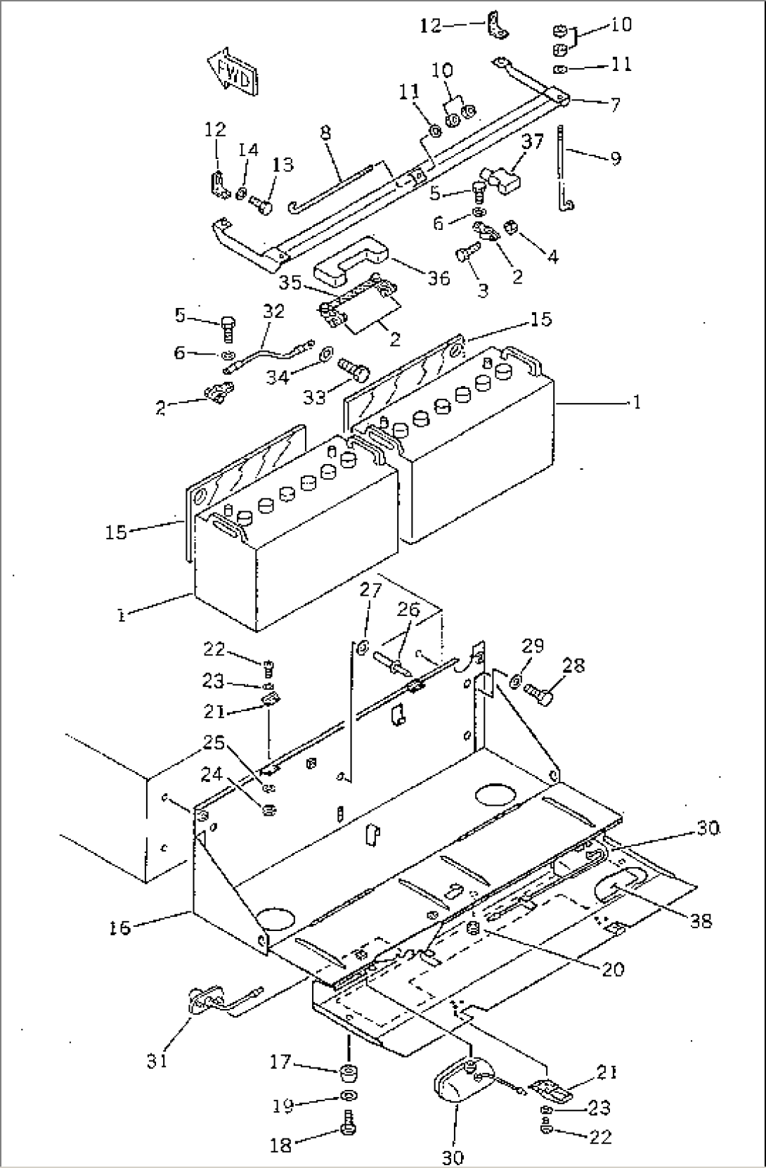 BATTERY AND BATTERY BOX(#10001-19999)