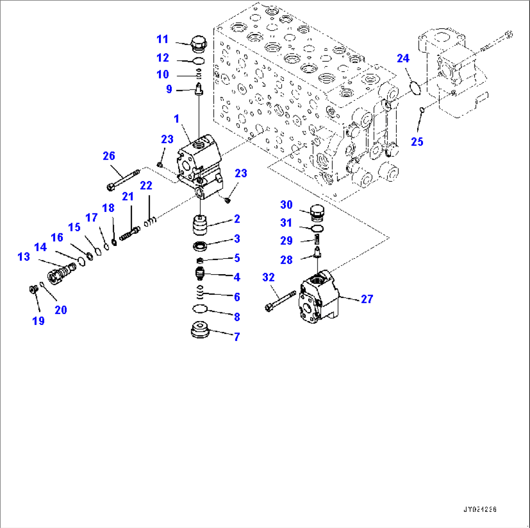 Control Valve, Inner Parts (16/17) (#1001-)