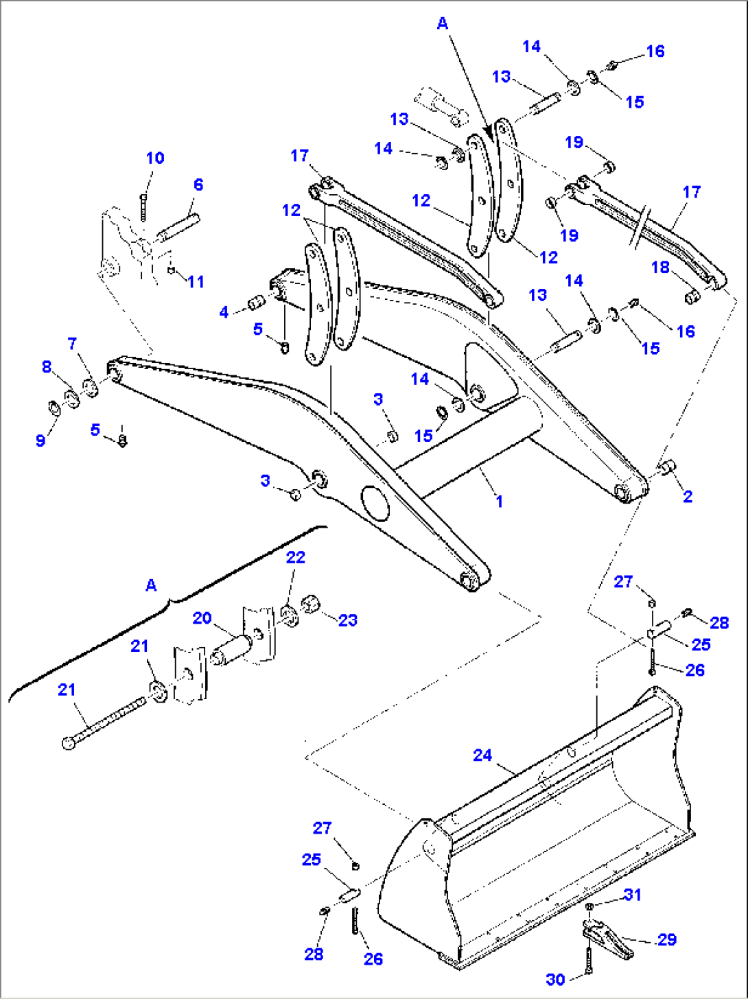 SHOVEL BUCKET AND ARM (USA)