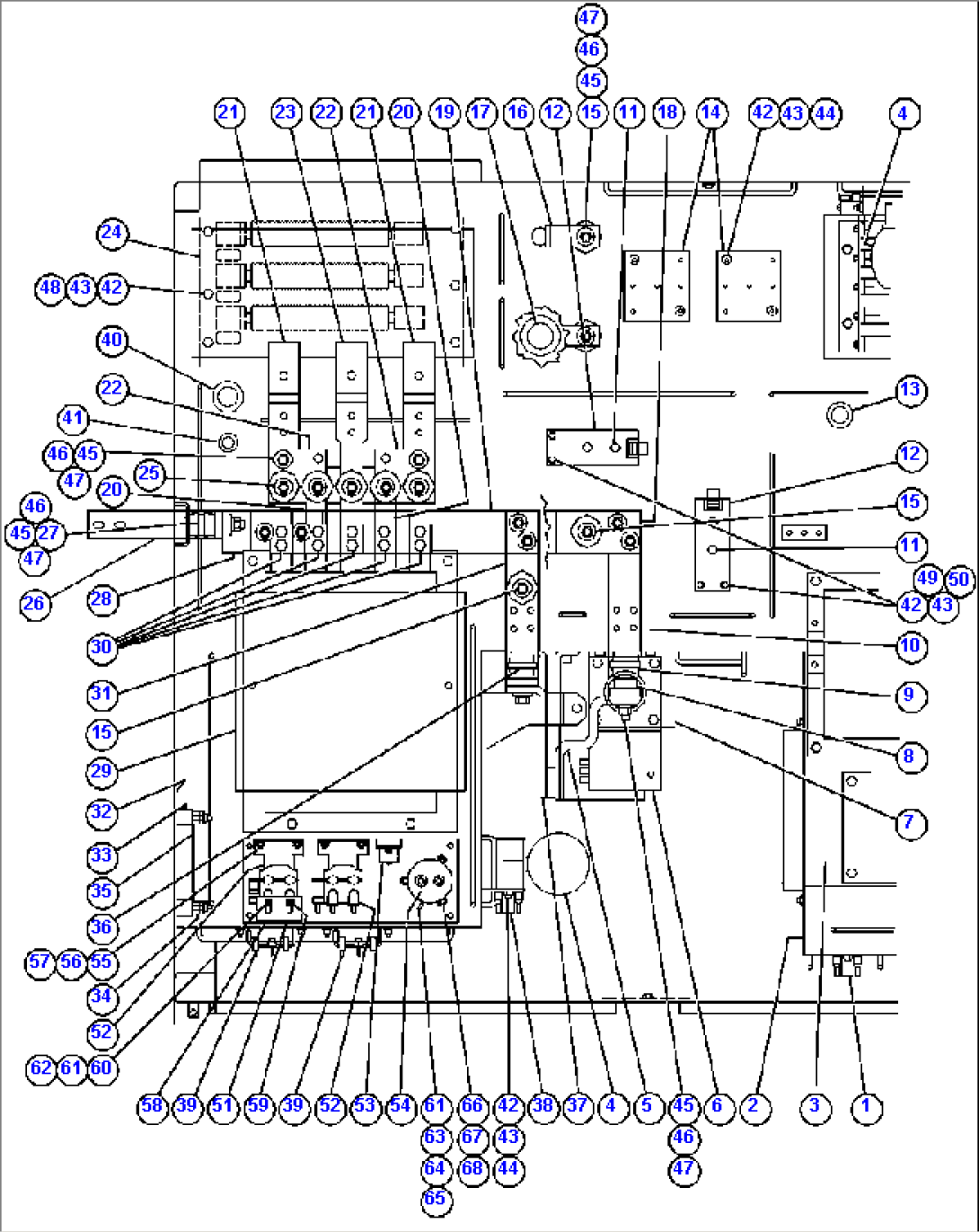CONTROL CABINET (TOP LEFT VIEW)