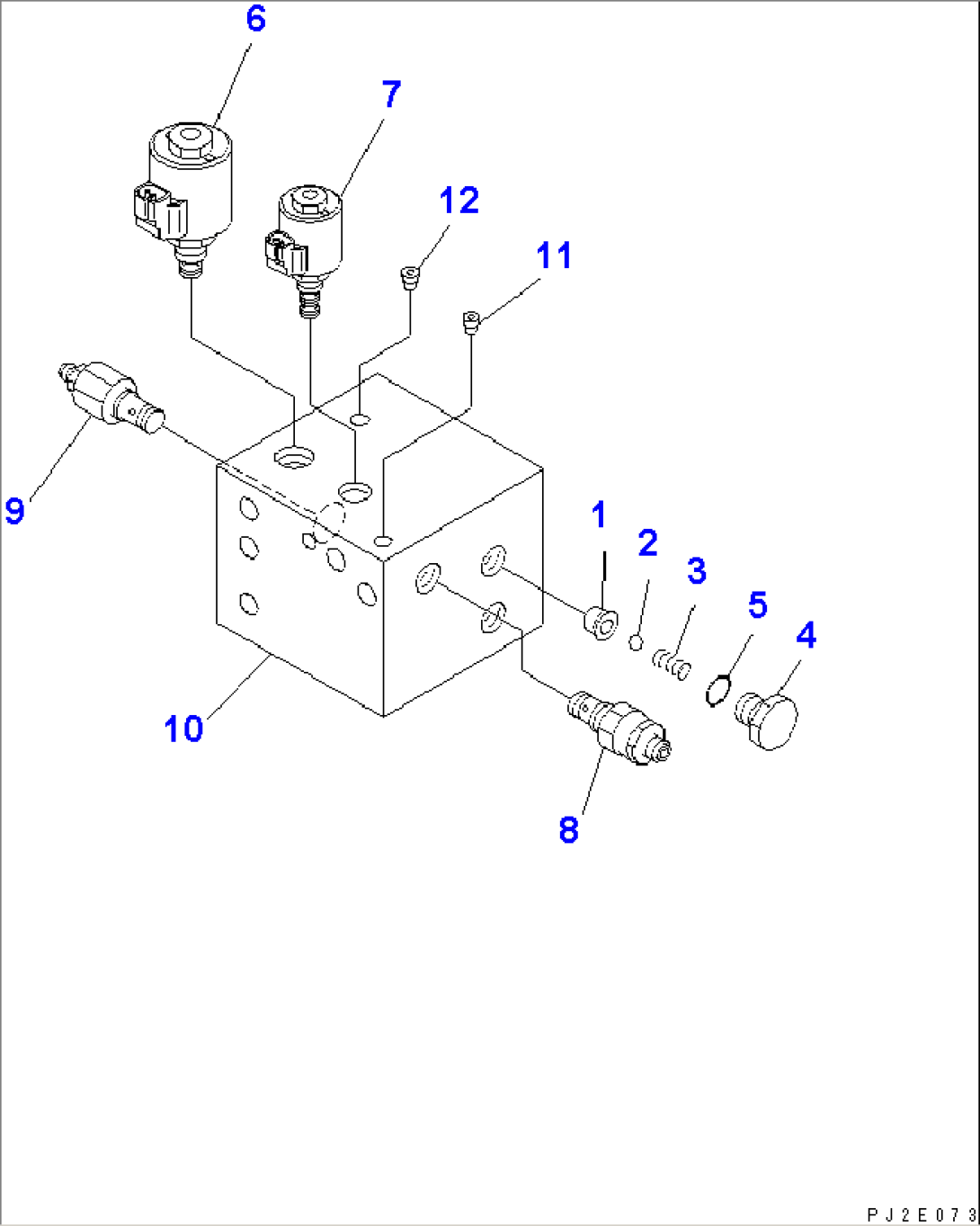 PARKING AND BRAKE CONTROL VALVE (INNER PARTS)