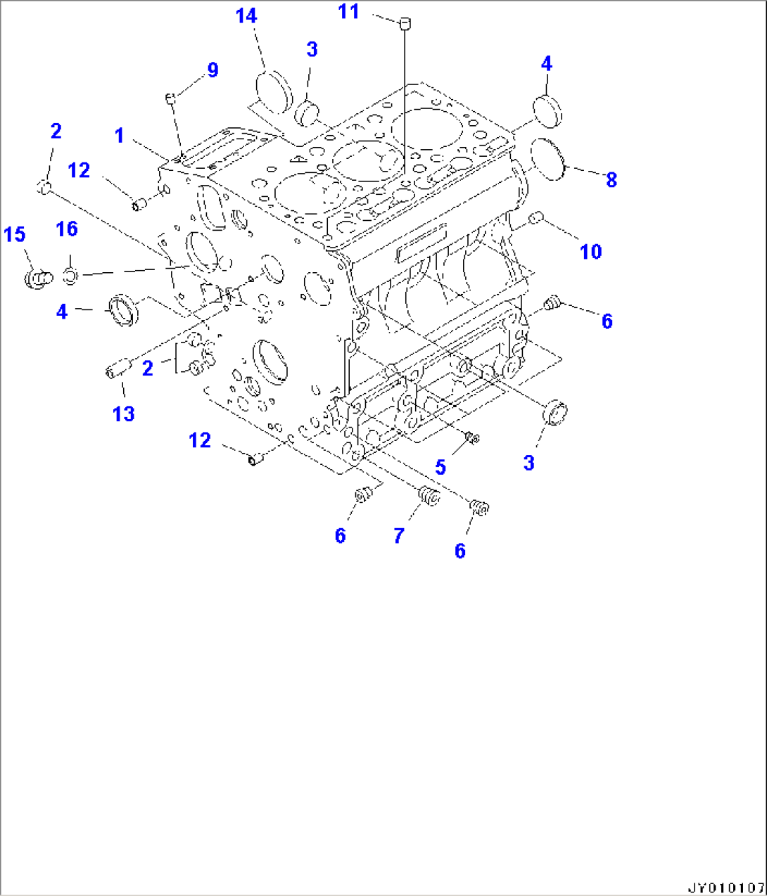 Engine, Gauge Cylinder (#8A0357-)