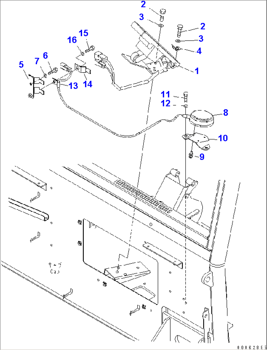 FLOOR (ACCELERATOR PEDAL)(#7001-)