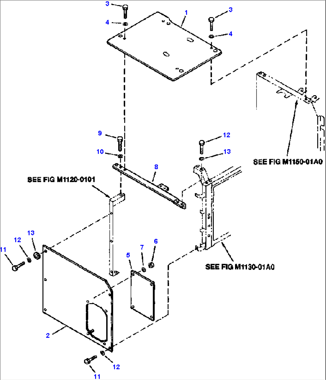 FIG NO. M1160-01A0 PARTITION - HEATER