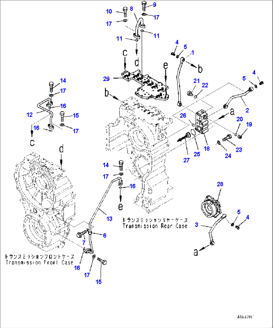 Torque Converter and Transmission, Piping (#2855-)
