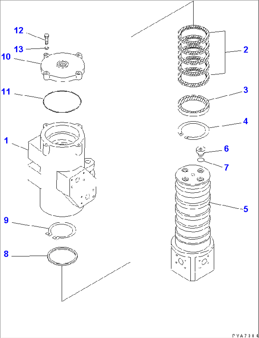 SWIVEL JOINT (INNER PARTS) (FOR ROTARY ARM)