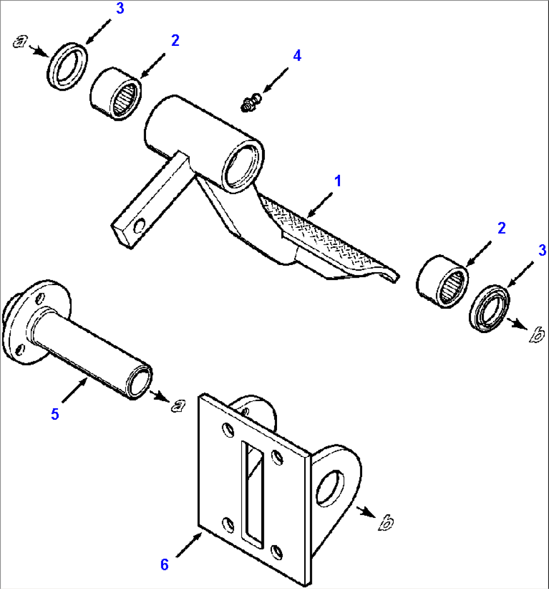 BRAKE PEDAL AND BRACKET WITH DECELERATOR PEDAL