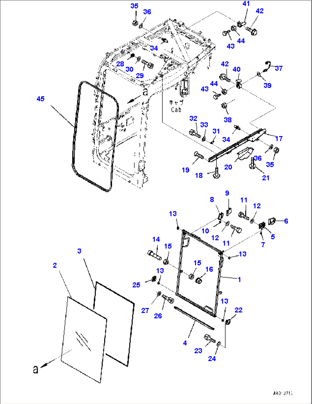 Cab, Front Window (#5001-)