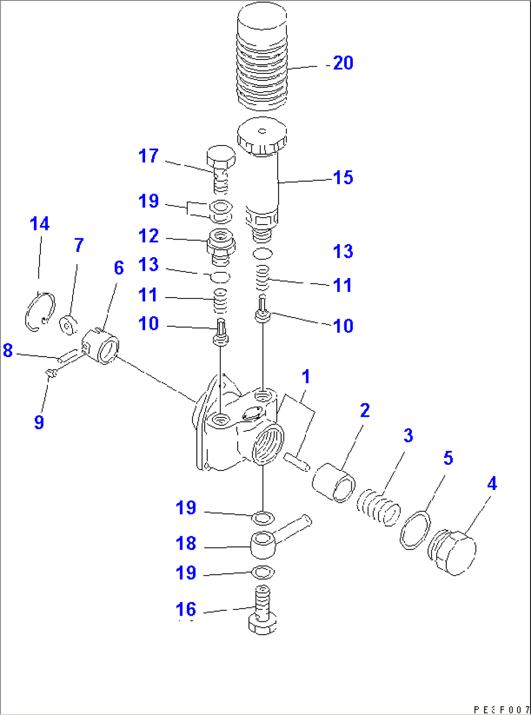 FUEL INJECTION PUMP (FEED PUMP)(#10001-77195)
