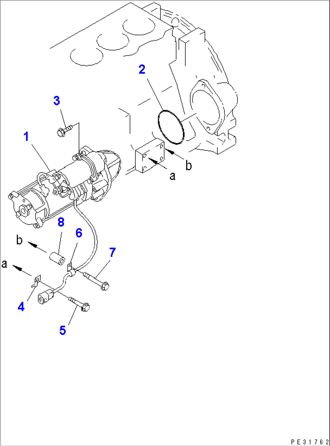 STARTING MOTOR MOUNTING (5.5KW) (WITH BYPASS FILTER)