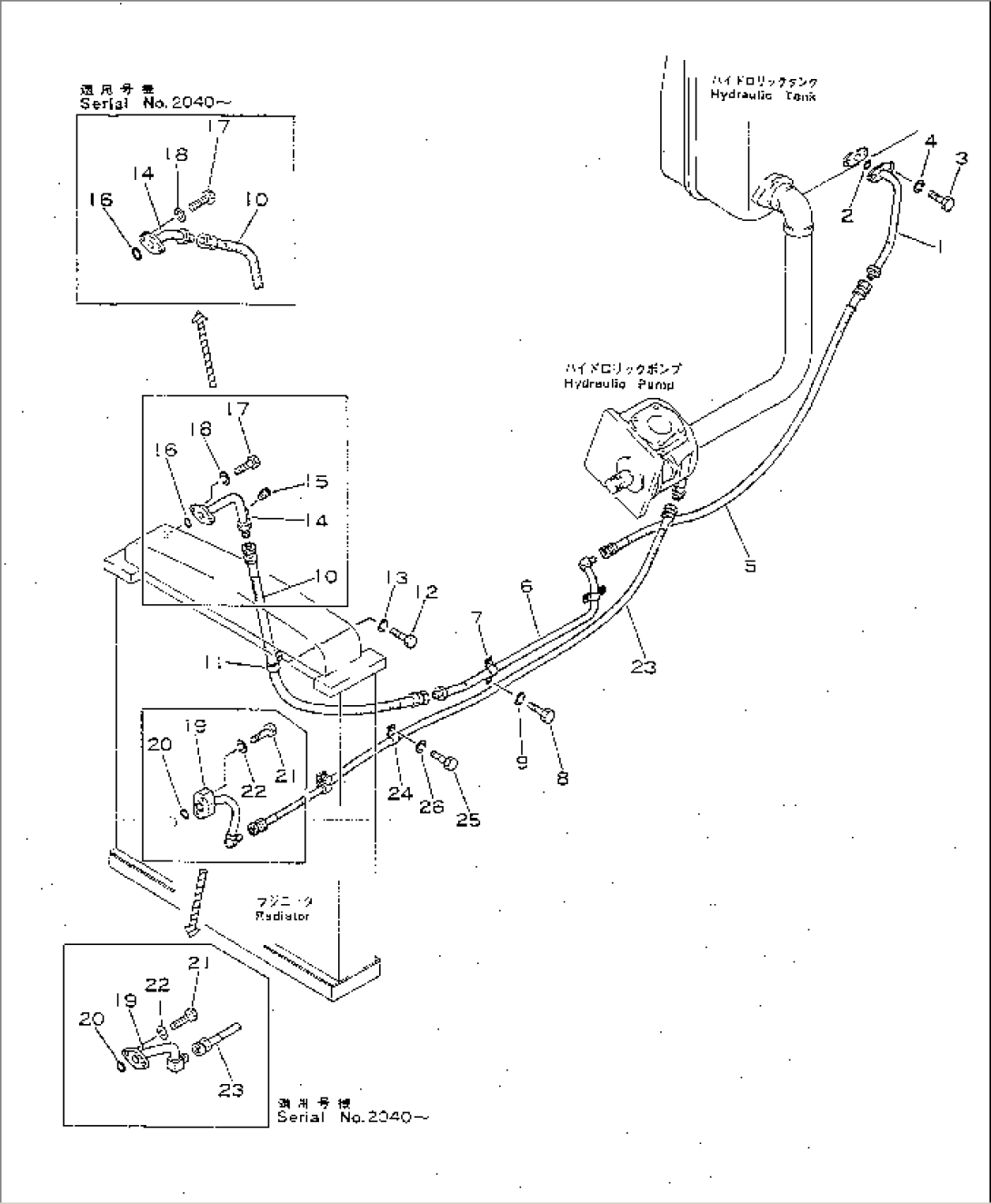 HYDRAULIC COOLER PIPING