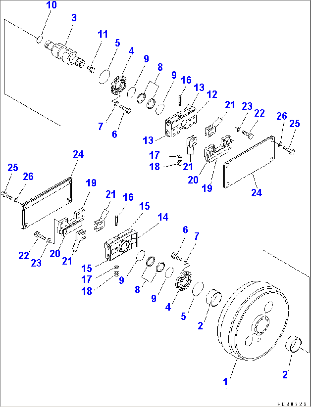 FRONT IDLER(#60001-.)