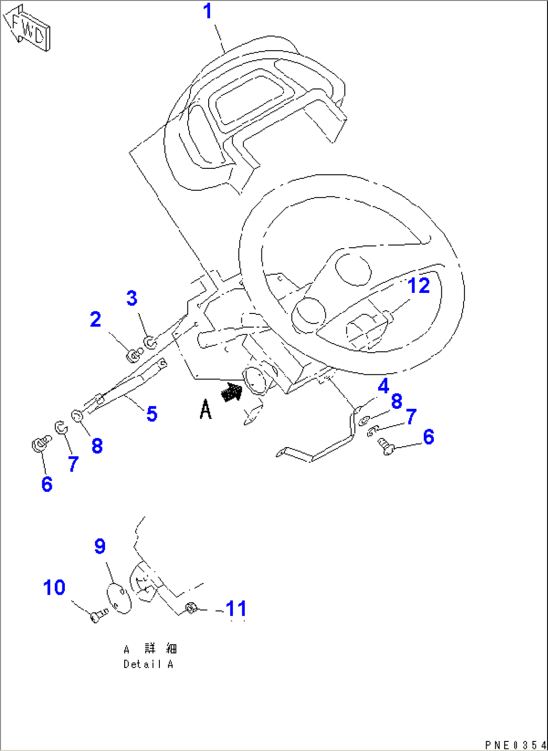 INSTRUMENT PANEL (WITHOUT CAB)(#50001-)