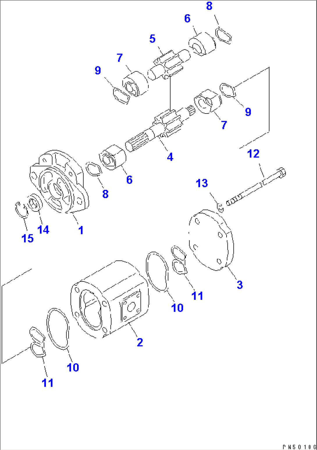 TRANSMISSION PUMP(#5001-5083)