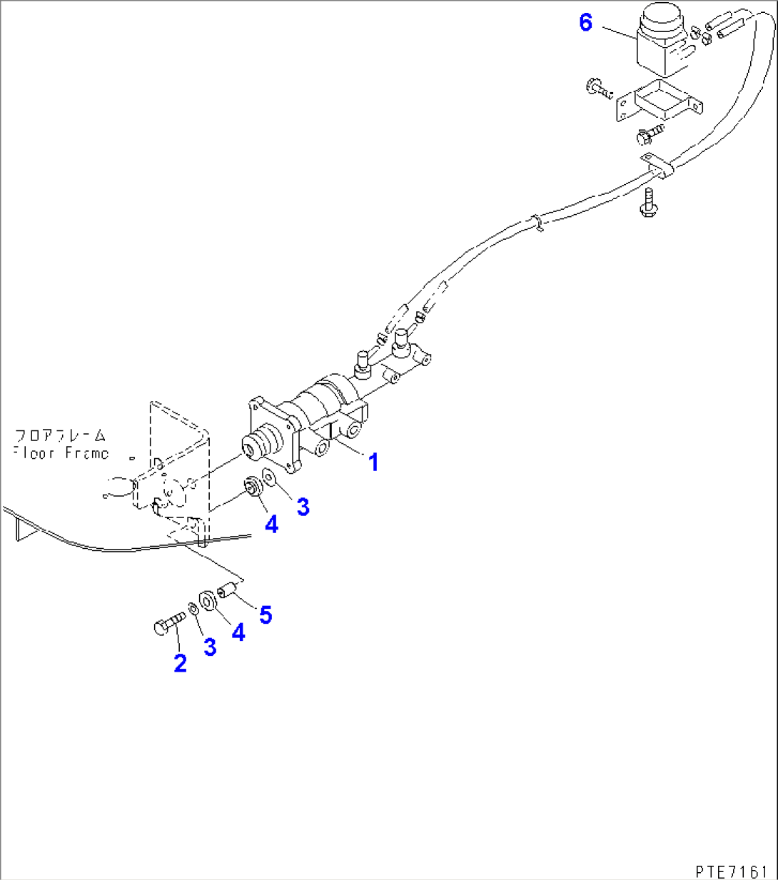 BRAKE CONTROL (CYLINDER AND RESERVOIR)