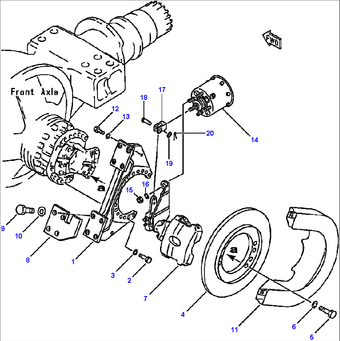 PARKING BRAKE MOUNTING