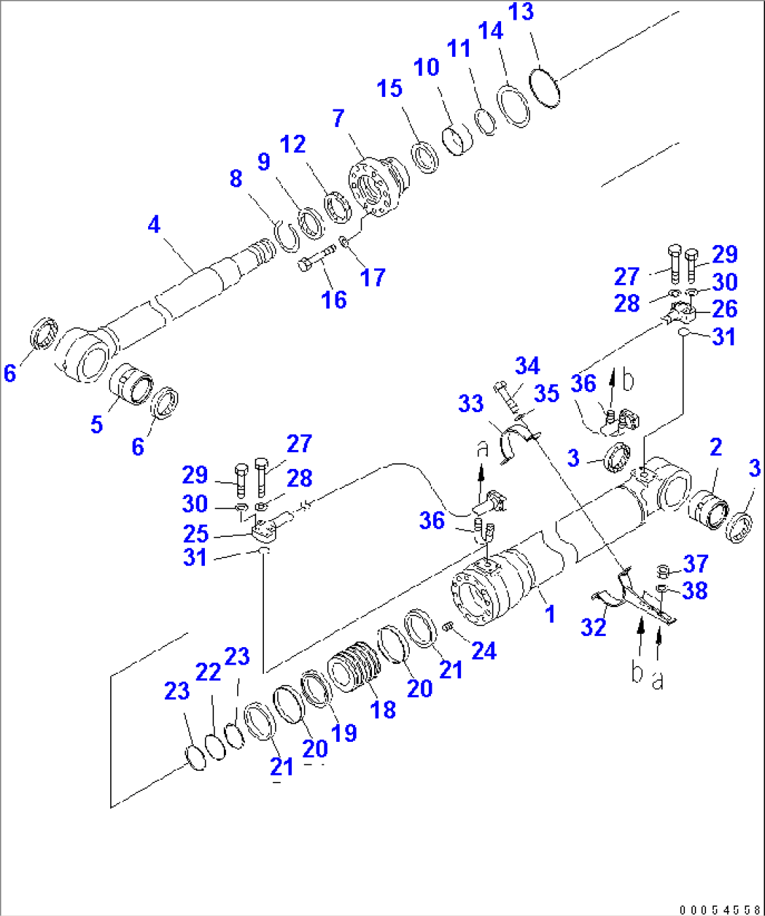 BOOM CYLINDER (R.H.) (LARGE DIAMETER TYPE)